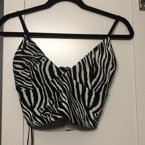 Zebra Print tank top